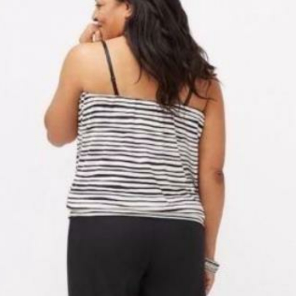 Lane Bryant Wave Stripe Tube Top - Picture 2 of 6